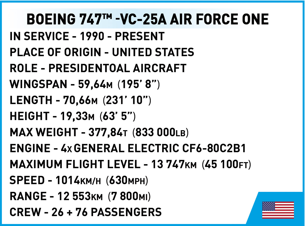 COBI MODEL AIR FORCE ONE