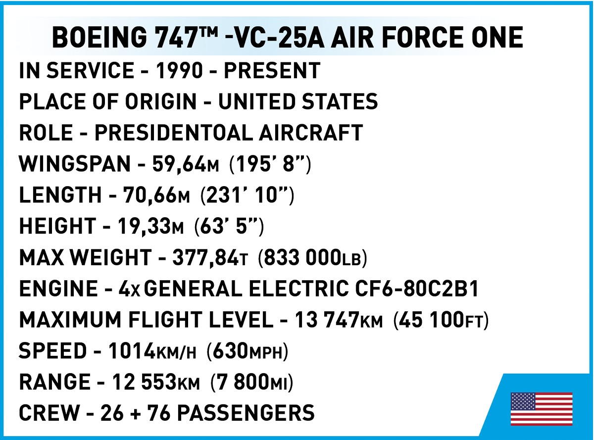 COBI MODEL AIR FORCE ONE