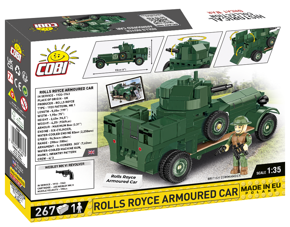 COBI MODEL ARMOURED ROLLS ROYCE CAR