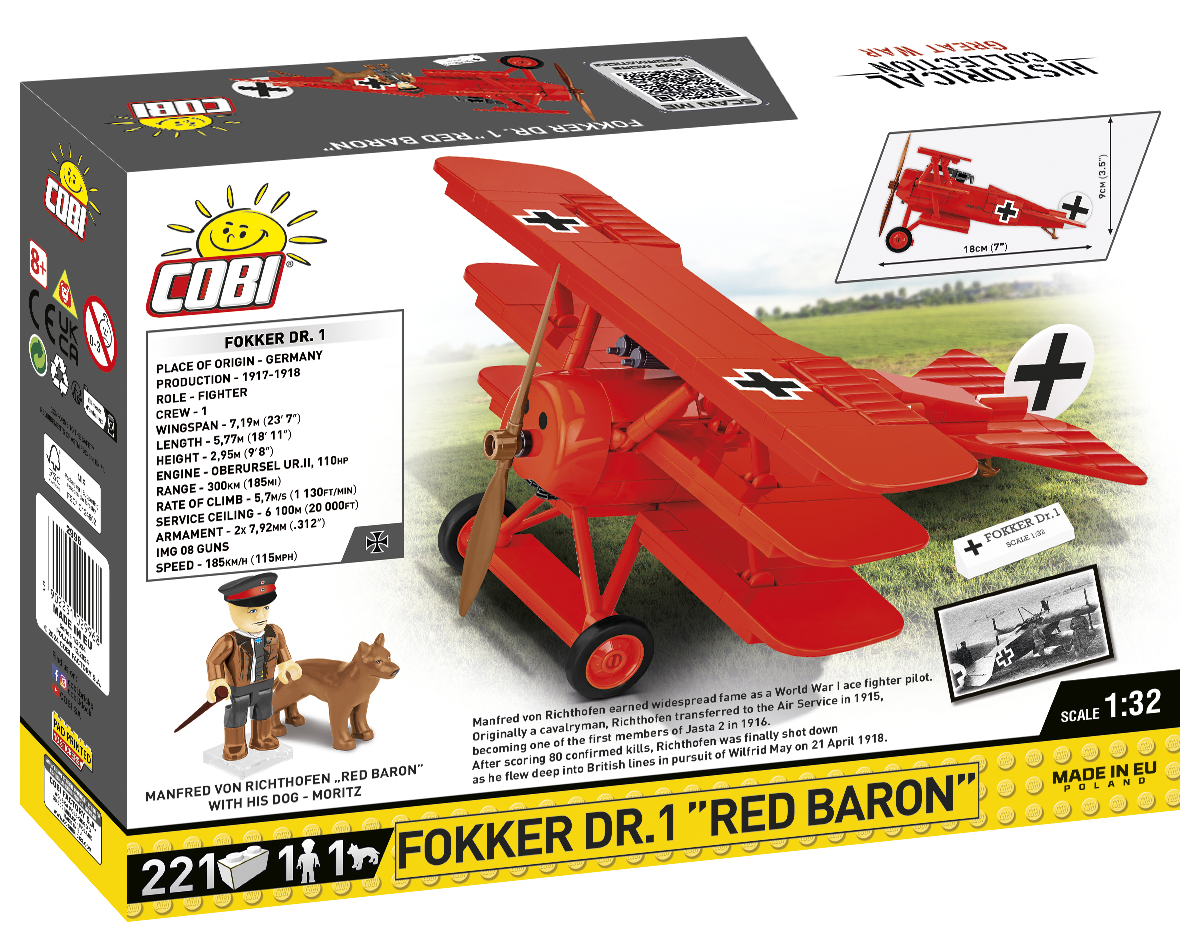COBi MODEL FOKKER RED BARON