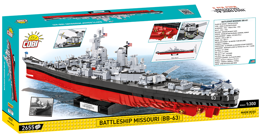 COBI MODEL MISSOURI BATTLESHIP
