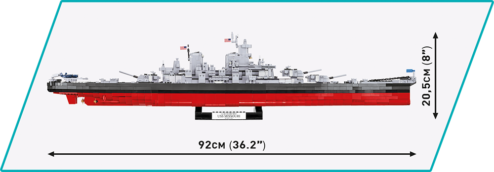 COBI MODEL MISSOURI BATTLESHIP