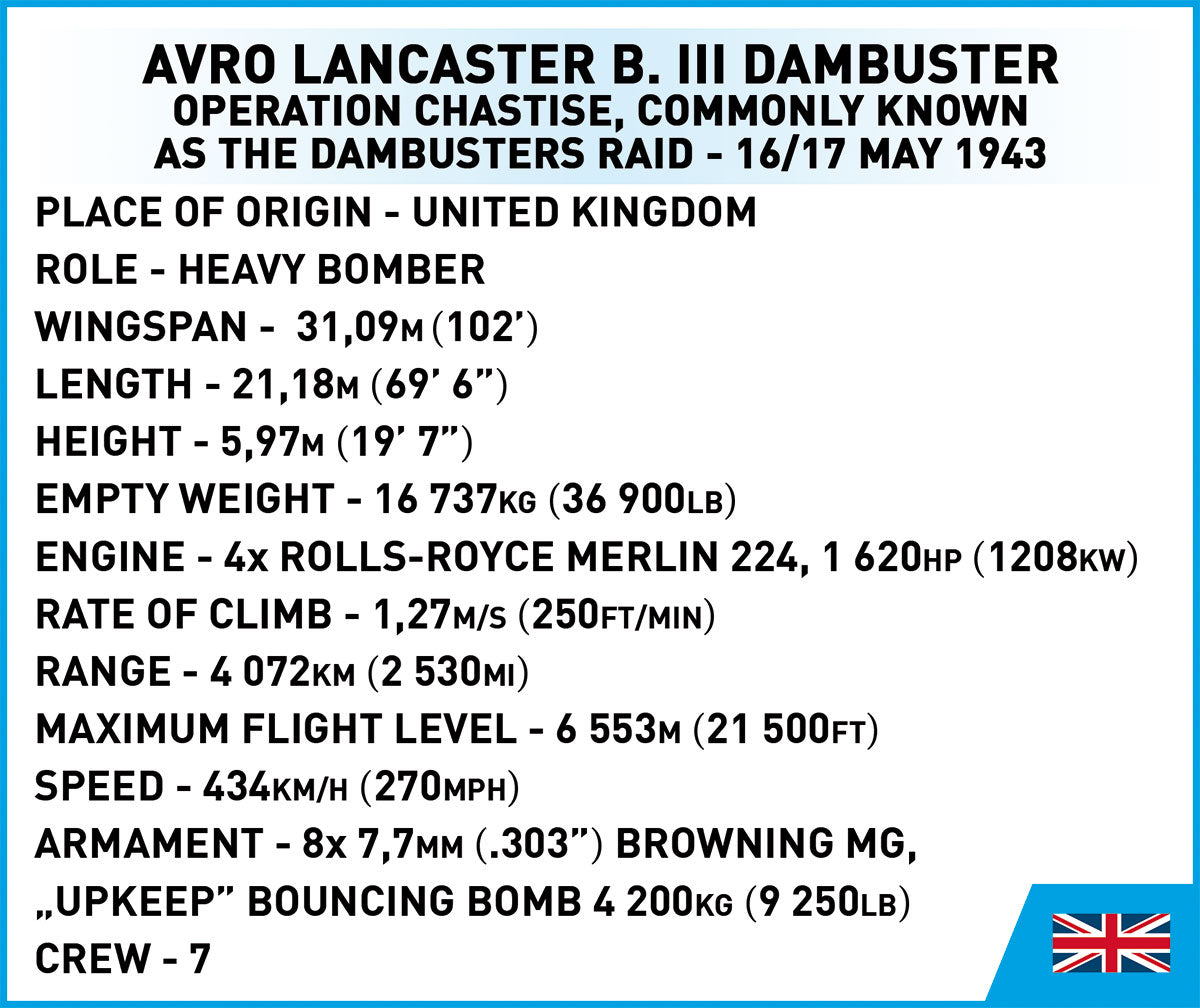 COBI MODEL LANCASTER BOMBER