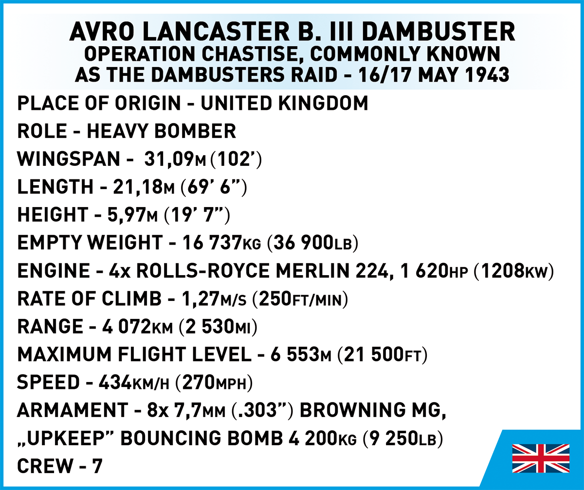 COBI MODEL LANCASTER BOMBER