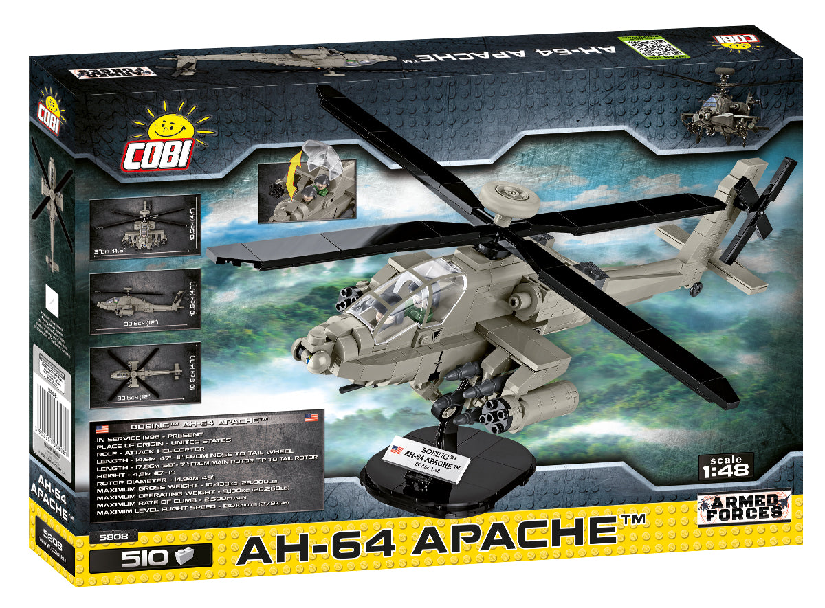 COBI MODEL APACHE ATTACK HELICOPTER
