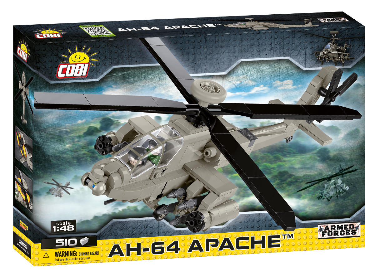 COBI MODEL APACHE ATTACK HELICOPTER