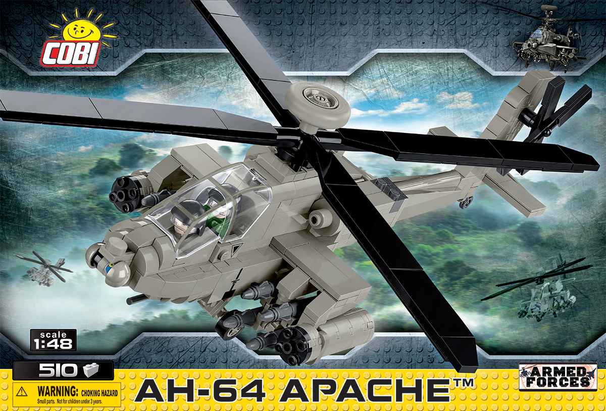 COBI MODEL APACHE ATTACK HELICOPTER