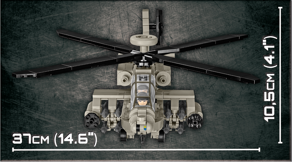 COBI MODEL APACHE ATTACK HELICOPTER