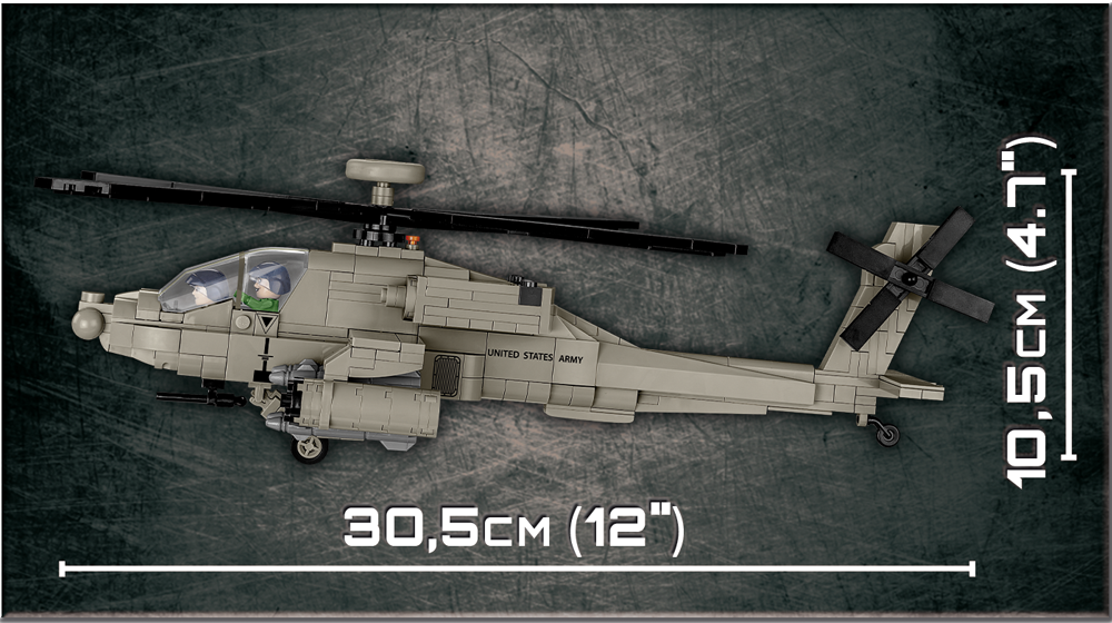 COBI MODEL APACHE ATTACK HELICOPTER
