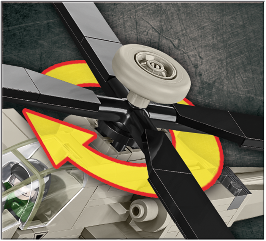 COBI MODEL APACHE ATTACK HELICOPTER