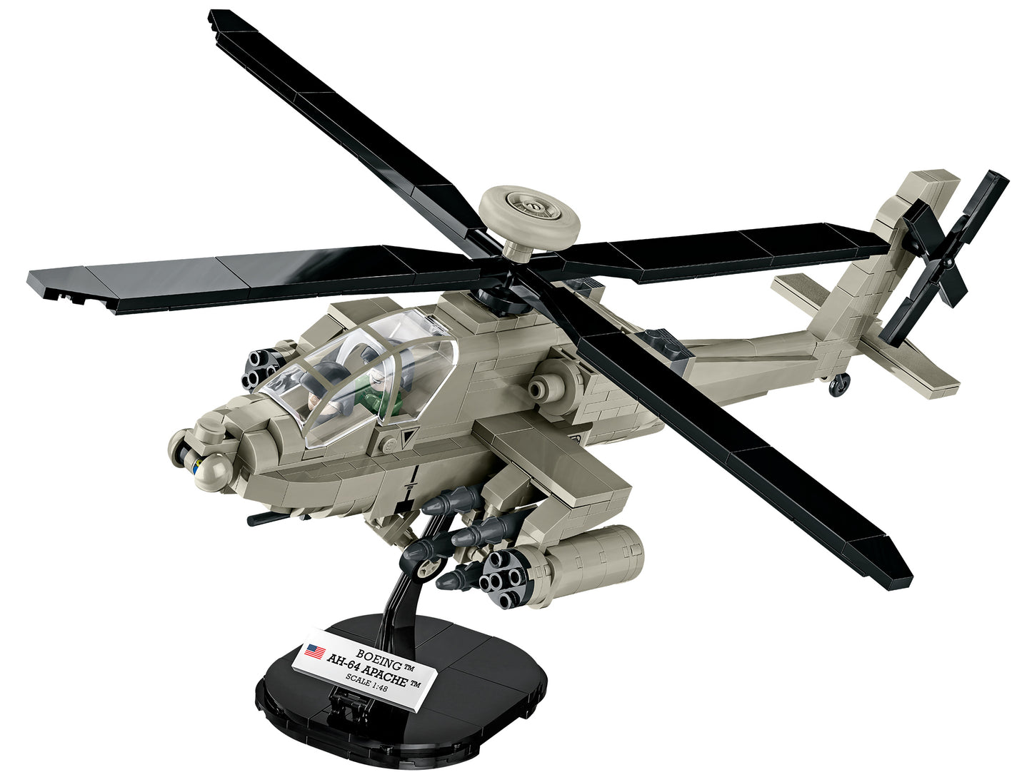 COBI MODEL APACHE ATTACK HELICOPTER