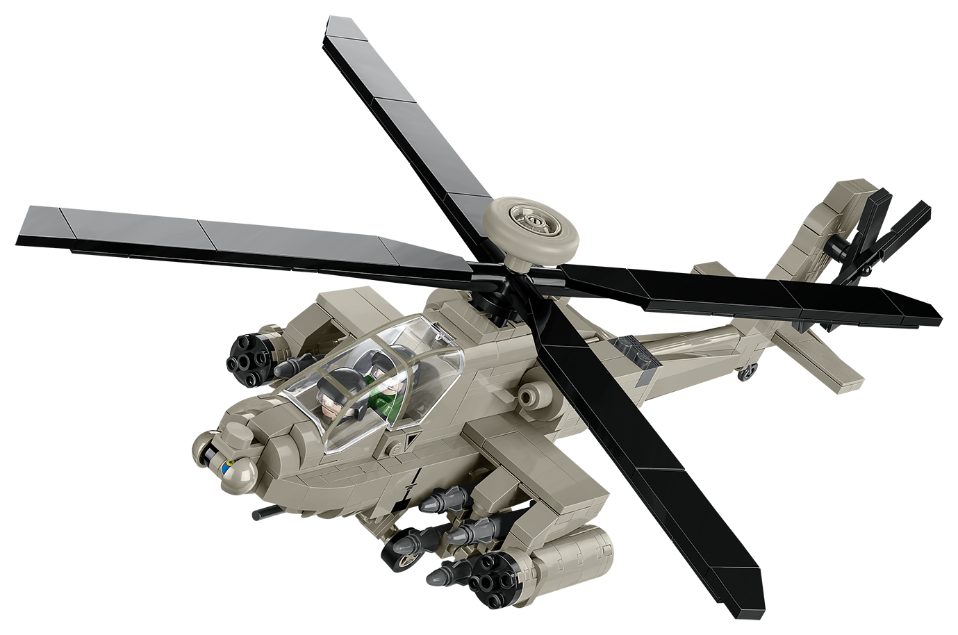 COBI MODEL APACHE ATTACK HELICOPTER