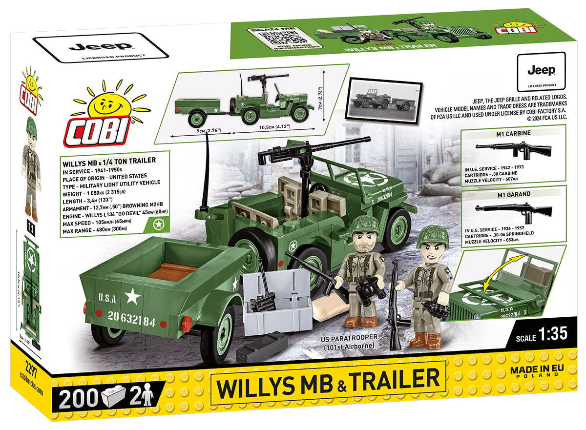 WWII Willys MB + Trailer