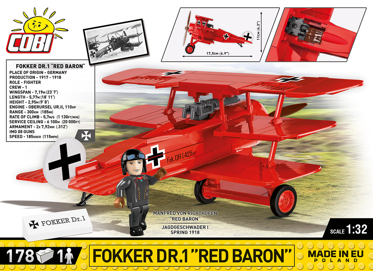 Great War Fokker Dr1 "Red Baron"